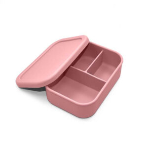 Silicone Bento Lunch Box - Rose