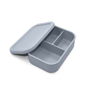 Silicone Bento Lunch Box - Pebble Grey