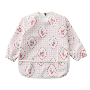 Long Sleeved Waterproof Bib - Strawberry