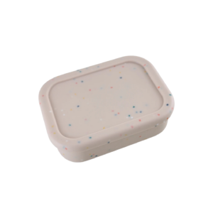 Silicone Bento Lunch Box - Speckled Peach