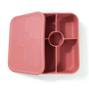 Silicone 5 Bento Lunch Box - Dusky Rose