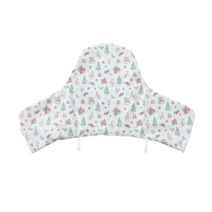 Highchair Cushion Cover - Christmas Blue