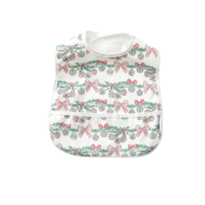 Baby Bib - Christmas Pink Bauble