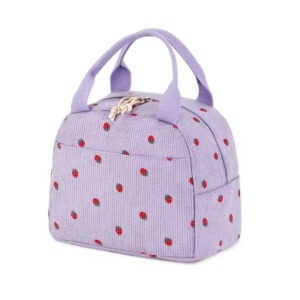Strawberry Insulated Lunch Box - Purple