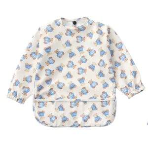 Long Sleeved Waterproof Bib - Bear